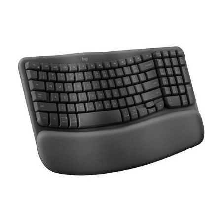 Logitech Wave Keys Wireless Ergonomic Keyboard (Graphite) - 920-011898