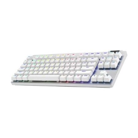 Logitech G PRO X TKL LIGHTSPEED Wireless RGB Gaming Keyboard (White, Tactile) - 920-012143