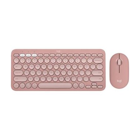 Logitech Pebble 2 Wireless Keyboard and Mouse Combo (Tonal Rose) - 920-012199