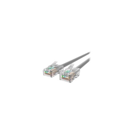 Belkin Cat5e/Cat5 1ft Grey Ethernet Patch Cable, No Boot, PVC, UTP, 24 AWG, RJ45, M/M, 350MHz, 1 - A3L791-01