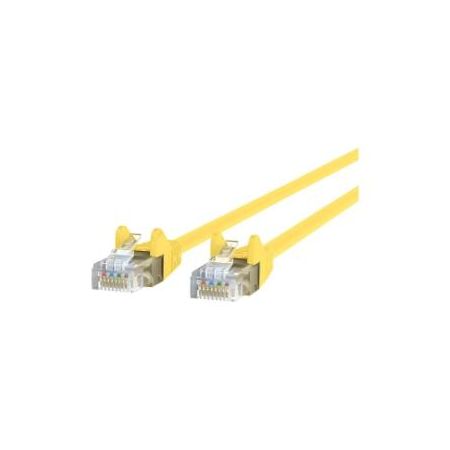 Belkin Cat5e/Cat5 6ft Yellow Snagless Ethernet Patch Cable, PVC, UTP, 24 AWG, RJ45, M/M, 350MHz, 6' - A3L791-06-YLW-S