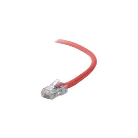 Belkin Cat5e/Cat5 10ft Red Ethernet Patch Cable, No Boot, PVC, UTP, 24 AWG, RJ45, M/M, 350MHz, 10' - A3L791-10-RED