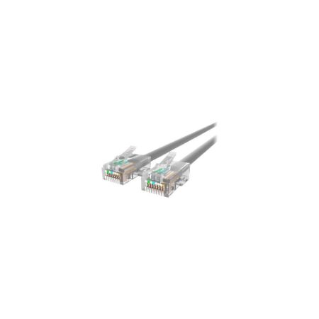 Belkin Cat5e/Cat5 100ft Grey Ethernet Patch Cable, No Boot, PVC, UTP, 24 AWG, RJ45, M/M, 350MHz, 100 - A3L791-100