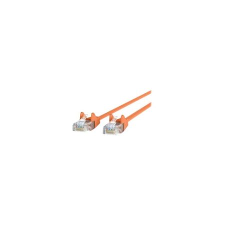 Belkin RJ45 CAT-5e Patch Cable, Snagless Molded Orange 14ft - A3L791-14-ORG-S