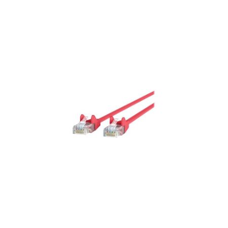 Belkin RJ45 CAT-5e Patch Cable, Snagless Molded Red 20ft - A3L791-20-RED-S