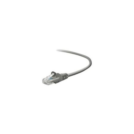 Belkin Cat5e/Cat5 20ft Grey Snagless Ethernet Patch Cable, PVC, UTP, 24 AWG, RJ45, M/M, 350MHz, 20' - A3L791-20-S