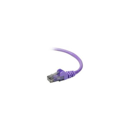 Belkin Cat6 1ft Purple Ethernet Patch Cable, UTP, 24 AWG, Snagless, Molded, RJ45, M/M, 1 - A3L980-01-PUR-S