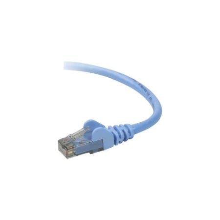 Belkin Cat6 4ft Blue Ethernet Patch Cable, UTP, 24 AWG, Snagless, Molded, RJ45, M/M, 4' - A3L980-04-BLU-S