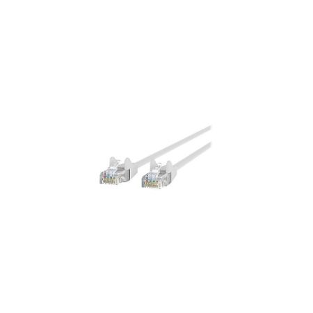 Belkin Cat6 4ft White Ethernet Patch Cable, UTP, 24 AWG, Snagless, Molded, RJ45, M/M, 4 - A3L980-04-WHT-S