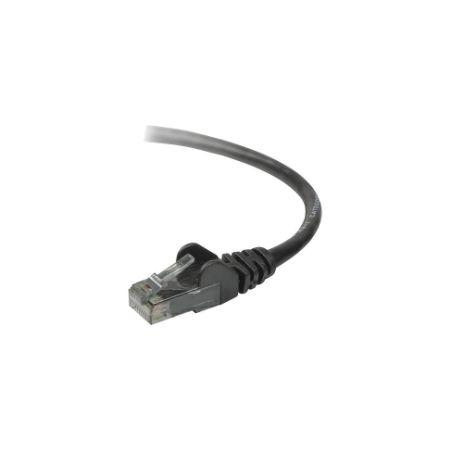 Belkin Cat6 6ft Black Ethernet Patch Cable, UTP, 24 AWG, Snagless, Molded, RJ45, M/M, 6' - A3L980-06-BLK-S