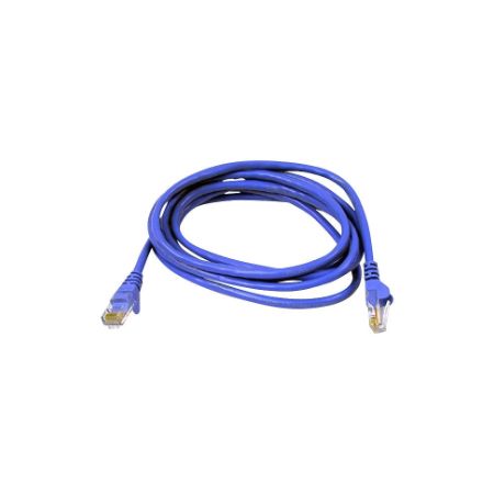 Belkin Cat6 6in Blue Ethernet Patch Cable, UTP, 24 AWG, Snagless, Molded, RJ45, M/M, 6