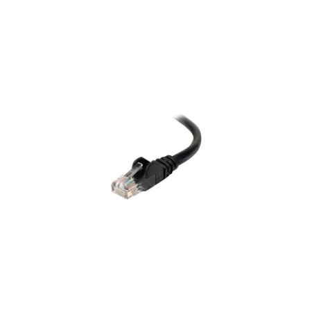 Belkin Cat6 12ft Black Ethernet Patch Cable, UTP, 24 AWG, Snagless, Molded, RJ45, M/M, 12 - A3L980-12-BLK-S