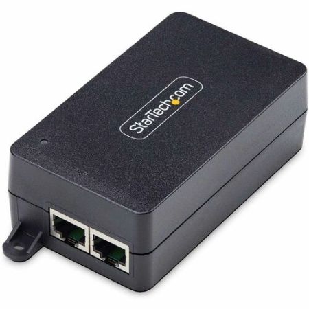 StarTech 1-Port 2.5GbE PoE+ Injector, Midspan, 10M/100M/1G/2.5G Ethernet, PoE/PoE+ 802.3af/802.3at, 30W, TAA