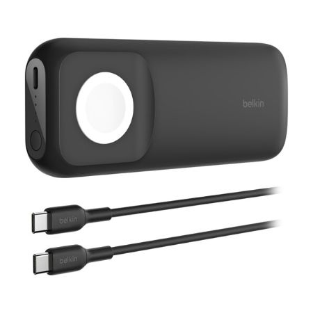 Belkin Fast Wireless Charger for Apple Watch + Power Bank 10K - BPD005BTBK