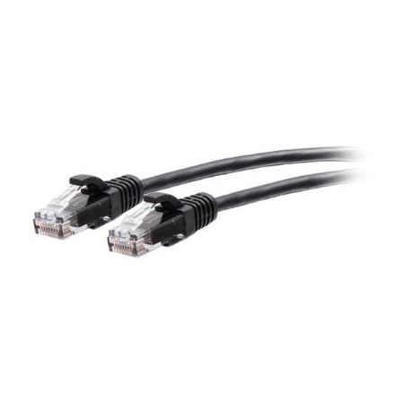 C2G Cat6a Snagless Unshielded (UTP) Slim Ethernet Network Patch Cable (2', Black) - C2G30140