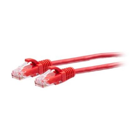 C2G Cat6a Snagless Unshielded (UTP) Slim Ethernet Network Patch Cable (3', Red) - C2G30161