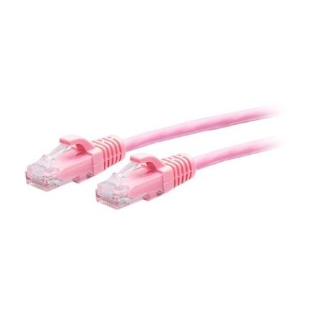 C2G Cat6a Snagless Unshielded (UTP) Slim Ethernet Network Patch Cable (1', Pink) - C2G30195