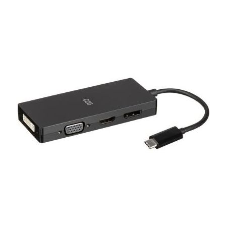 C2G USB-C 4-in-1 Video Adapter with HDMI, DisplayPort, DVI, & VGA - C2G54454