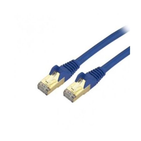 StarTech 20 ft CAT6a Ethernet Cable - 10 GbE Shielded Snagless RJ45 100W PoE Patch Cord - Blue - C6ASPAT20BL