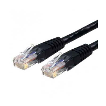 StarTech 100ft CAT6 Ethernet Cable - Black CAT 6 Gigabit Wire 100W PoE 650MHz Molded Patch Cord - C6PATCH100BK