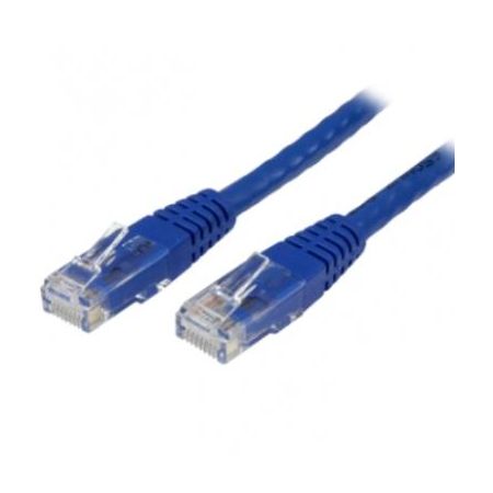 StarTech 100ft CAT6 Ethernet Cable - Blue CAT 6 Gigabit Wire 100W PoE 650MHz Molded Patch Cord - C6PATCH100BL