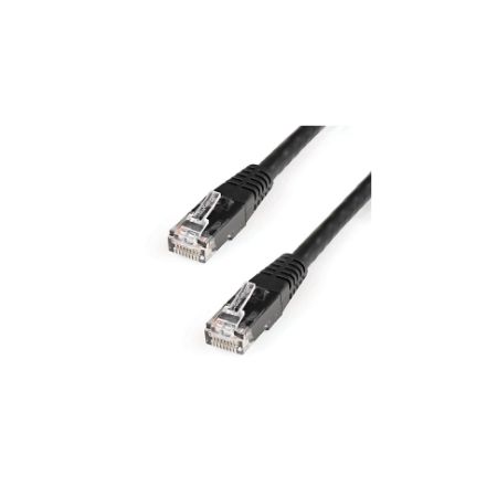 StarTech 10ft Black CAT6 Ethernet Cable - Molded Category 6 Patch Cord - CAT 6 PoE++ Gigabit Network Cable -  M/M - C6PATCH10BK