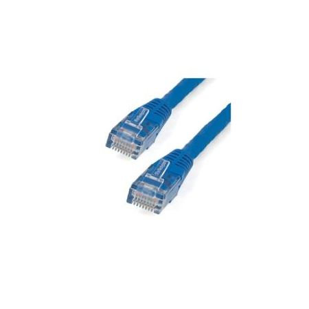 StarTech 10ft CAT6 Ethernet Cable - Blue CAT 6 Gigabit Wire 100W PoE 650MHz Molded Patch Cord - C6PATCH10BL