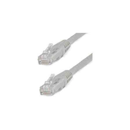 StarTech CAT6 Ethernet Cable 10' Gray 650MHz Molded Patch Cord PoE++ - C6PATCH10GR