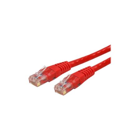 StarTech 7ft CAT6 Ethernet Cable - Red Molded Gigabit - 100W PoE UTP 650MHz - Category 6 Patch Cord UL Certified - C6PATCH7RD