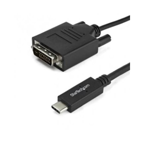 StarTech 6ft (2m) USB-C to DVI Cable - USB Type-C to DVI Adapter Cable - CDP2DVIMM2MB