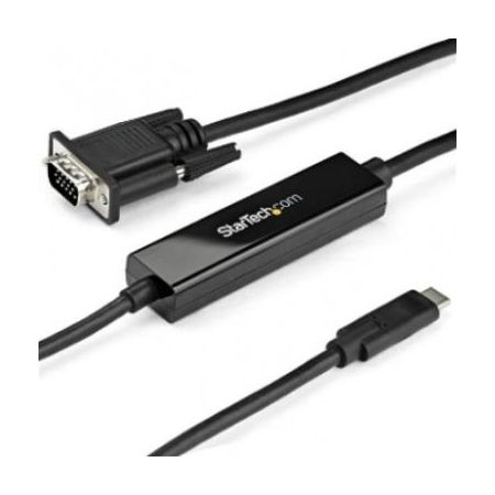 StarTech 3ft USB C to VGA Cable - 1920x1200/1080p USB Type C to VGA Video Monitor Adapter Cable - CDP2VGAMM1MB