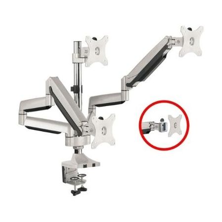 SIIG CE-MT3611-S1 Triple Monitor Aluminum Gas Spring Desk Mount