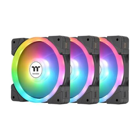 Thermaltake TT Premium Edition SWAFAN EX12 ARGB Sync PC 120mm Cooling Fan (3-Pack) - CL-F167-PL12SW-A