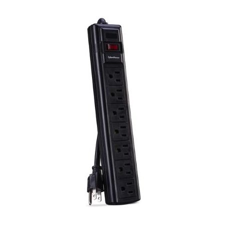 CyberPower CSB7012 7-Outlet Essential Series Surge Protector (Black)