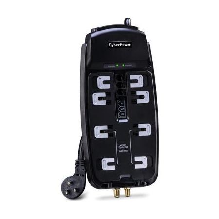 CyberPower 8-Outlet Home Theater Surge Protector - CSHT808TC