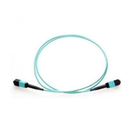 Belkin MTP to MTP MPO Fiber Optic Cable, 40GbE Aqua MTP/MTP, 50/125, OM3, Plenum - F2CF006-3M