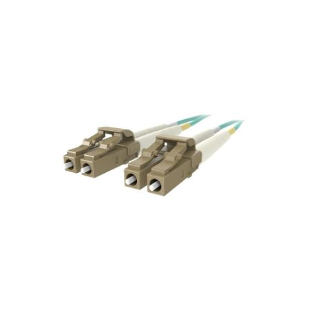 Belkin Fiber Optic Cable; 10GB Aqua Multimode LC/LC Duplex MMF, 50/125 - 3.0 Meters - F2F402LL-03M-G