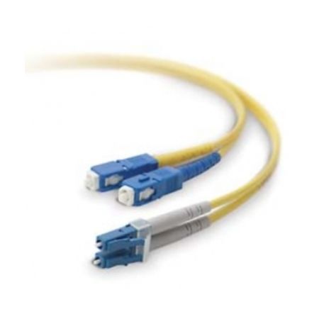 Belkin  Fiber Optic Cable, LC-SC, 8.3 125um, Duplex Singlemode, 15m - F2F802L7-15M