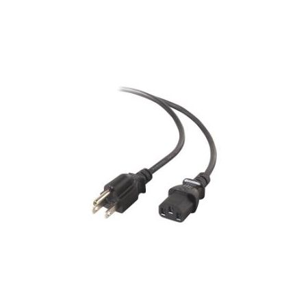 Belkin C13 (F) to 5-15 (M) AC Power Replacement Cable - 6 feet - Black - F3A104B06