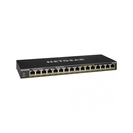 Netgear GS316P 16-Port Gigabit PoE+ Compliant Unmanaged Switch