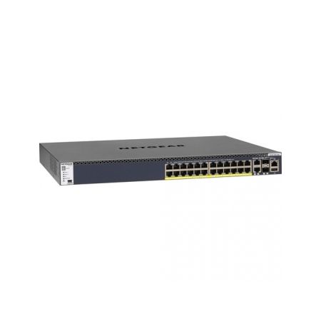 Netgear M4300-28G-PoE+ 26-Port 1G/10G Compliant Managed Network Switch with SFP+ (480W)