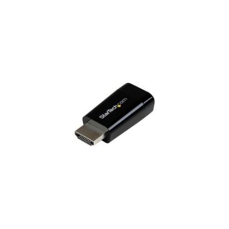 StarTech Compact HDMI to VGA Adapter - Active Monitor Converter - 1080p - HD2VGAMICRO