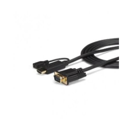 StarTech 3ft HDMI to VGA Adapter Cable - Active Video Converter 1080p - HD2VGAMM3