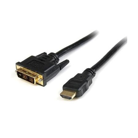 StarTech HDMI Male to DVI-D Male Cable (6', Black) - HDMIDVIMM6