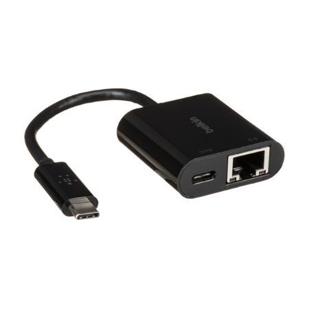 Belkin USB-C to Ethernet + Charge Adapter - INC001BK-BL