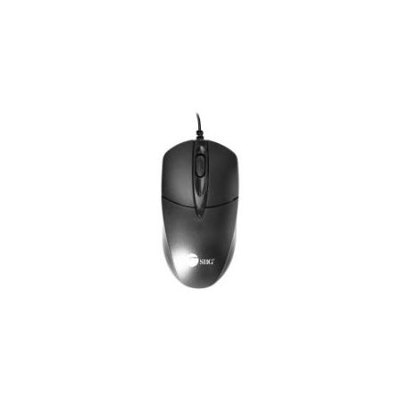 SIIG 3 Buttons USB Optical Mouse - mouse - USB - black - JK-US0T11-S1