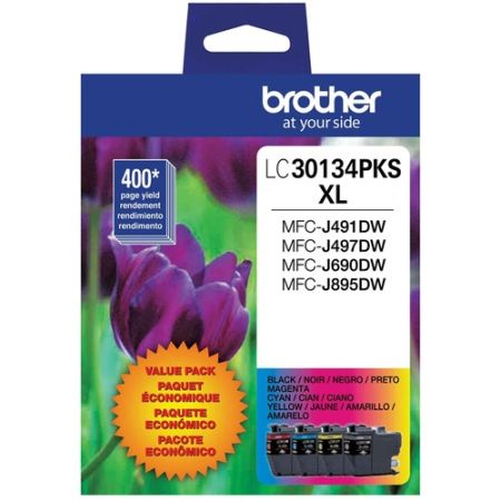 Brother LC30134PKS Genuine INK Vestment Tank High-Yield Color Ink Cartridge Set