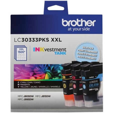 Brother LC30333PKS Super High Yield 3-Color Ink Cartridge Set