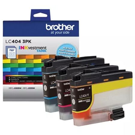 Brother LC4043PKS Genuine INK vestment Tank Standard Yield Color Ink Cartridge Set (Cyan, Magenta, Yellow)