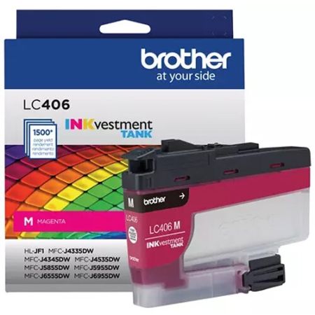 Brother LC406MS INK vestment Tank Standard Yield Magenta Ink Cartridge